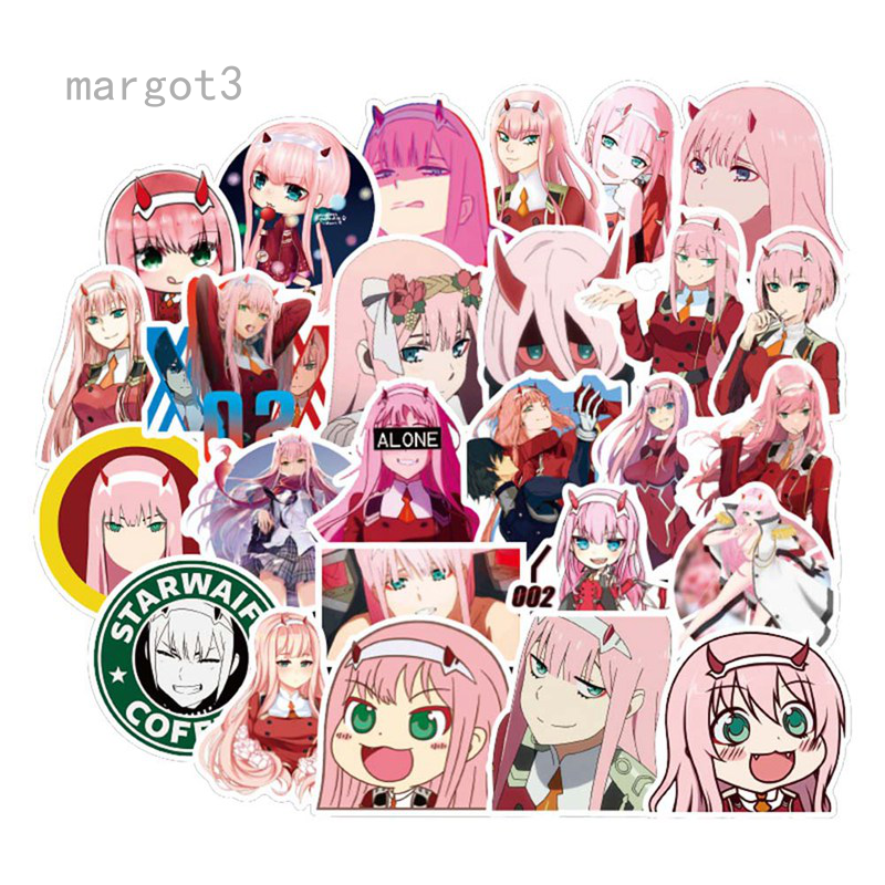 Set 50 Sticker Hình Nhân Vật Anime Xinh Xắn
