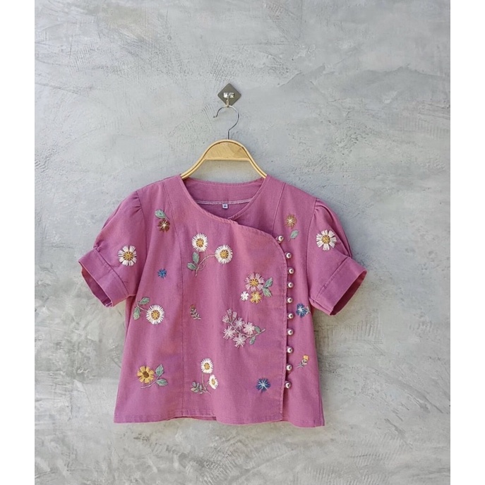 Áo linen thêu