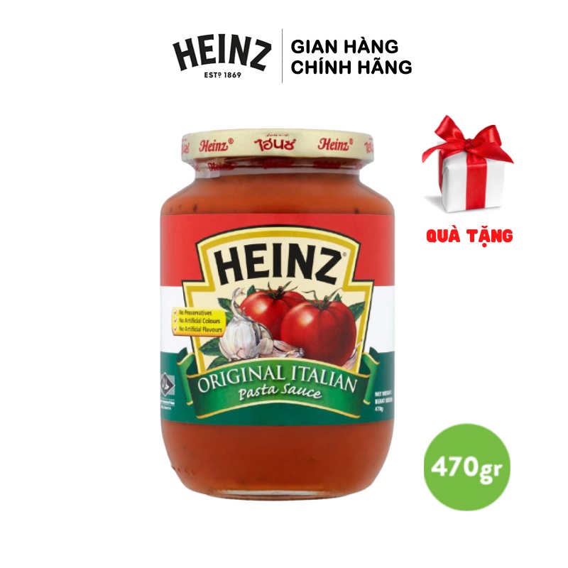 Hủ Sốt Mỳ Ý HEINZ 470g (Date:25/07/2023) + Tặng 1 Túi Cà Heinz 120g (Date:28/01/2022)