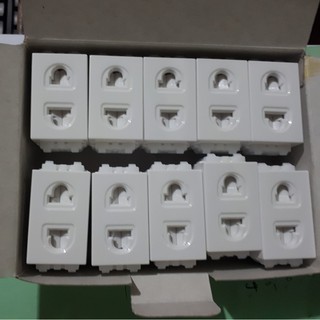 Hạt công tắc , ổ cắm , hạt báo điện Sino (model S18CC lắp mặt phẳng)