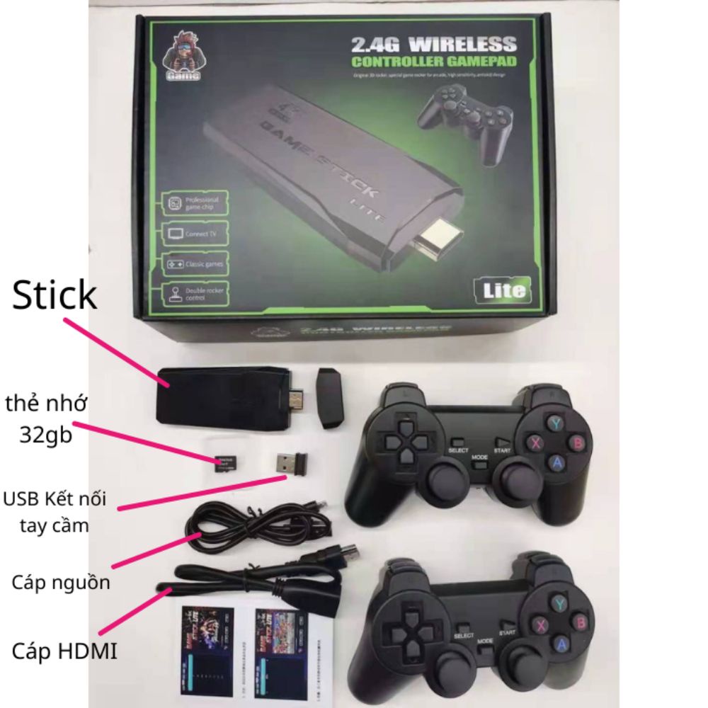 Máy chơi game cầm tay PS 3500 stick 4k Ps1/ Ps2 /Nitendo switch, Compact, kết nối HDMI, tặng thẻ nhớ 32GB, playstation