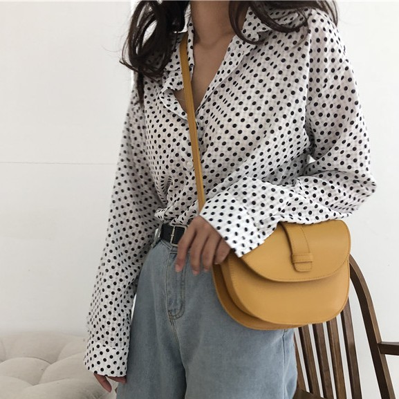 Túi xách màu trơn phong cách retro thời trang cho nữ | BigBuy360 - bigbuy360.vn