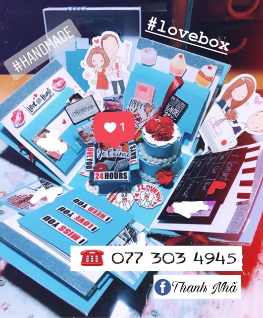 Love Box handmade - 40 ảnh ( giá đã kèm rửa ảnh )