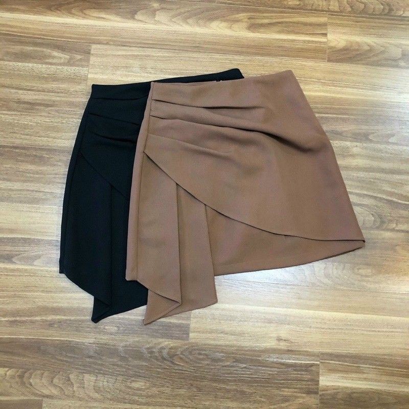 Chân váy xếp ly vạt lệch BH 28