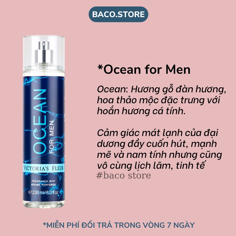 body mist, Xịt thơm cho Nam 236ml Sang Trọng, Lịch Lãm | BigBuy360 - bigbuy360.vn