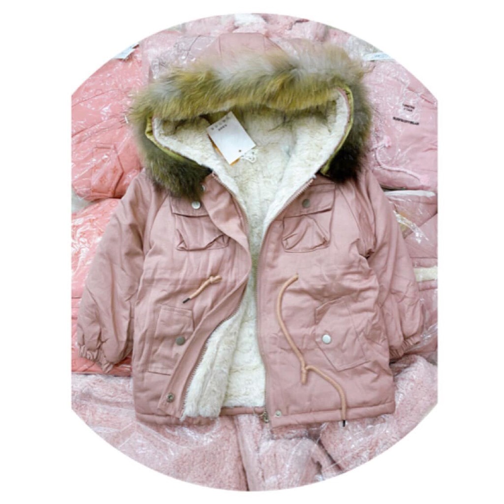 áo parka lót lông bé gái size đại hàng có sẵn ảnh thật, kèm video