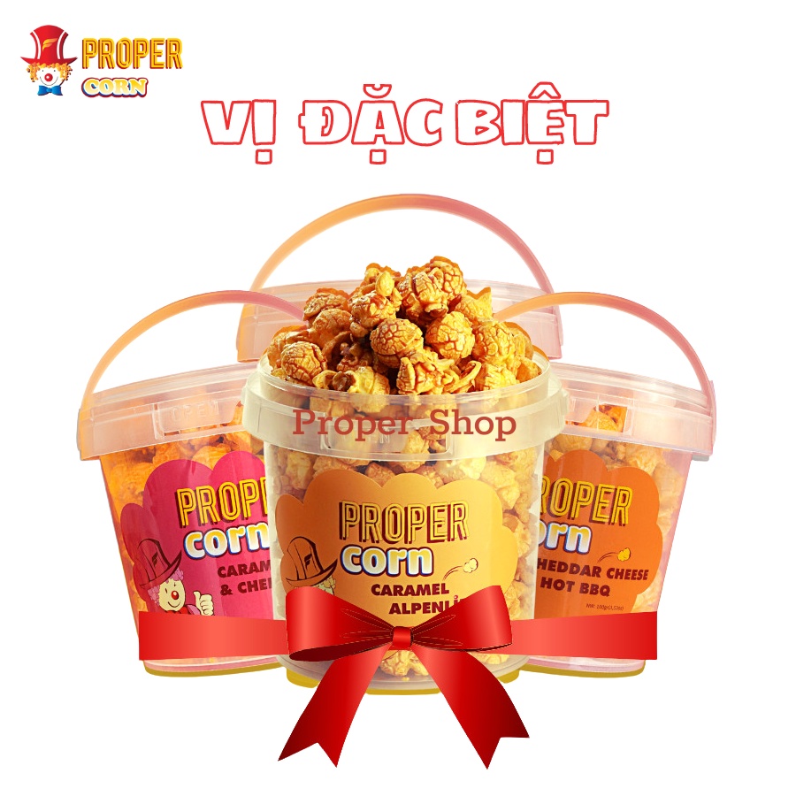 COMBO 3 Hộp bắp rang bơ Proper Corn VỊ ĐẶC BIỆT - MỚI