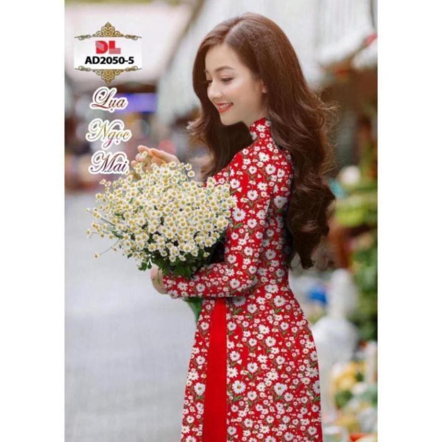 siêu sale  flash sale áo dài may sẵn đỏ điệu mới 100%