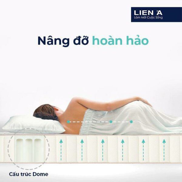 Nệm Cao Su Liên Á La Dome Blue dày 10cm