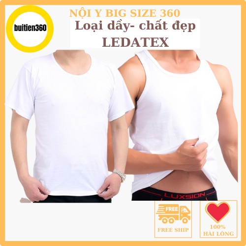 Aó thun Lót Nam LEDATEX trắng thun lạnh 3 lỗ và cộc tay chất cotton Dầy mát Đẹp Hàng Việt Nam Chất Lượng Cao.