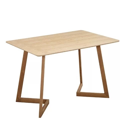 Bàn ăn Mặt Gỗ MDF Phủ Nhựa PVC, Chân Thép Sơn Nhiệt Giả Gỗ TM107