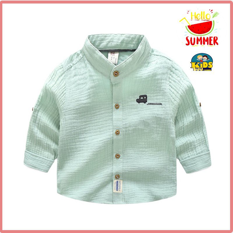 Áo Sơ Mi Dài Tay Kẻ Caro Cho Bé  Trai mặc mùa  đi chơi đi học Size 10-23kg, vải cực đẹp, thoáng mát