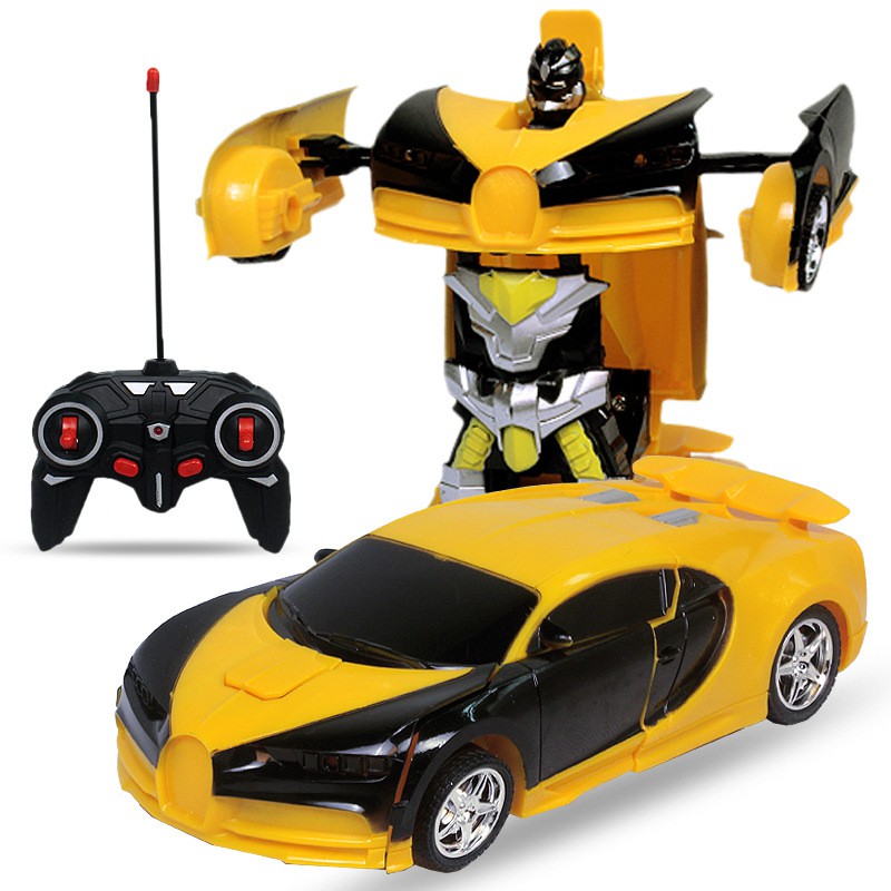Đồ Chơi Trẻ Em Xe Biến Hình Robot Điều Khiển Từ Xa Bugatti