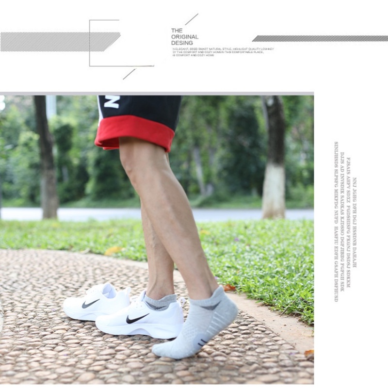 Vớ thể thao bằng cotton dày dặn thấm hút mồ hôi thoáng khí chống trượt phong cách năng động