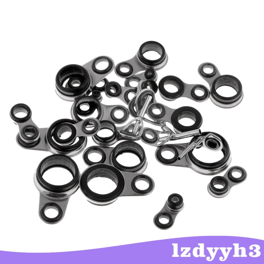 Bộ 25 Vòng Dẫn Cần Câu Cá 1.0-10mm