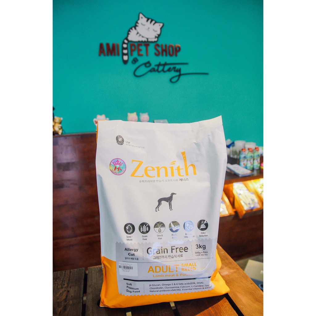 Hạt mềm tiêu búi lông Zenith Hairball 500gr Dành cho chó trưởng thành - Ami Phụ kiện chó mèo Pet shop Vĩnh Long Miền Tây