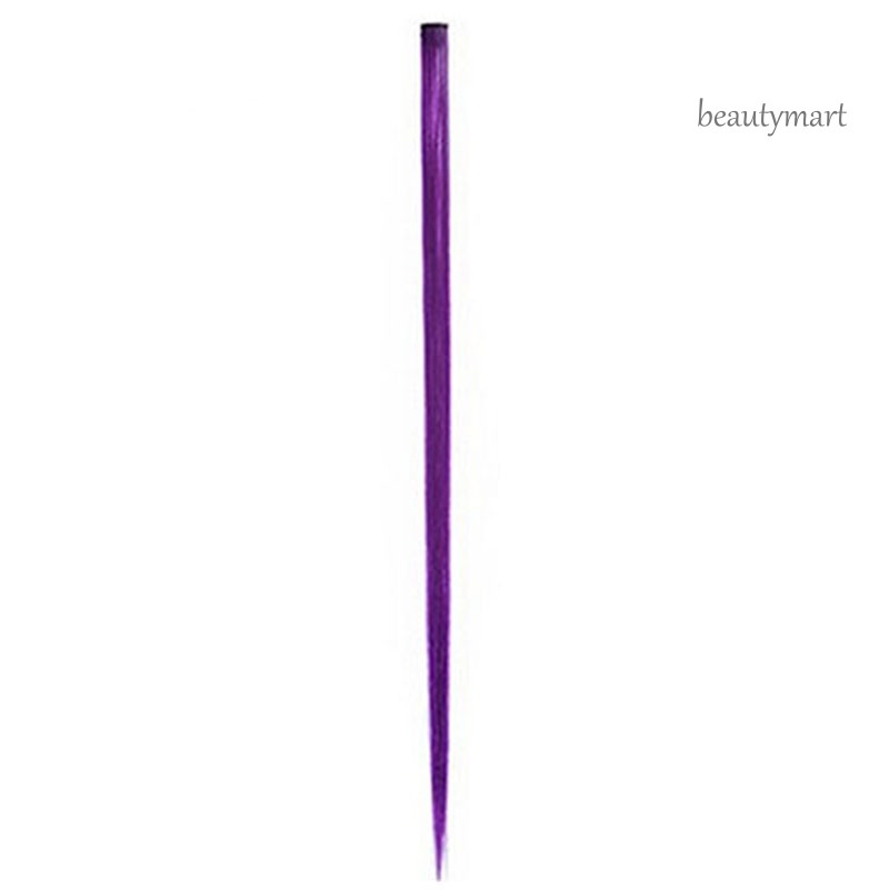 Tóc giả nối dài thẳng nhiều màu sắc bằng sợi tổng hợp cho nữ