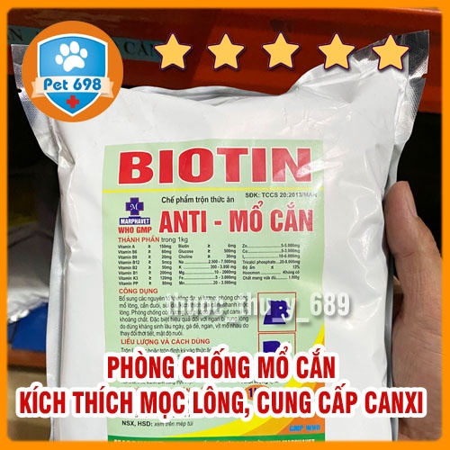 ANTi MỔ CẮN 1kg phòng bại liệt, mổ cắn đuôi, kích thích mọc lông, cung cấp khoáng chất cân đối cho vật nuôi