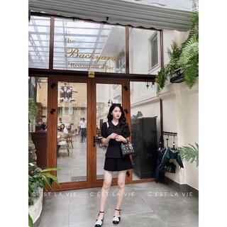 Áo cổ sen cut out vai C'est la vie