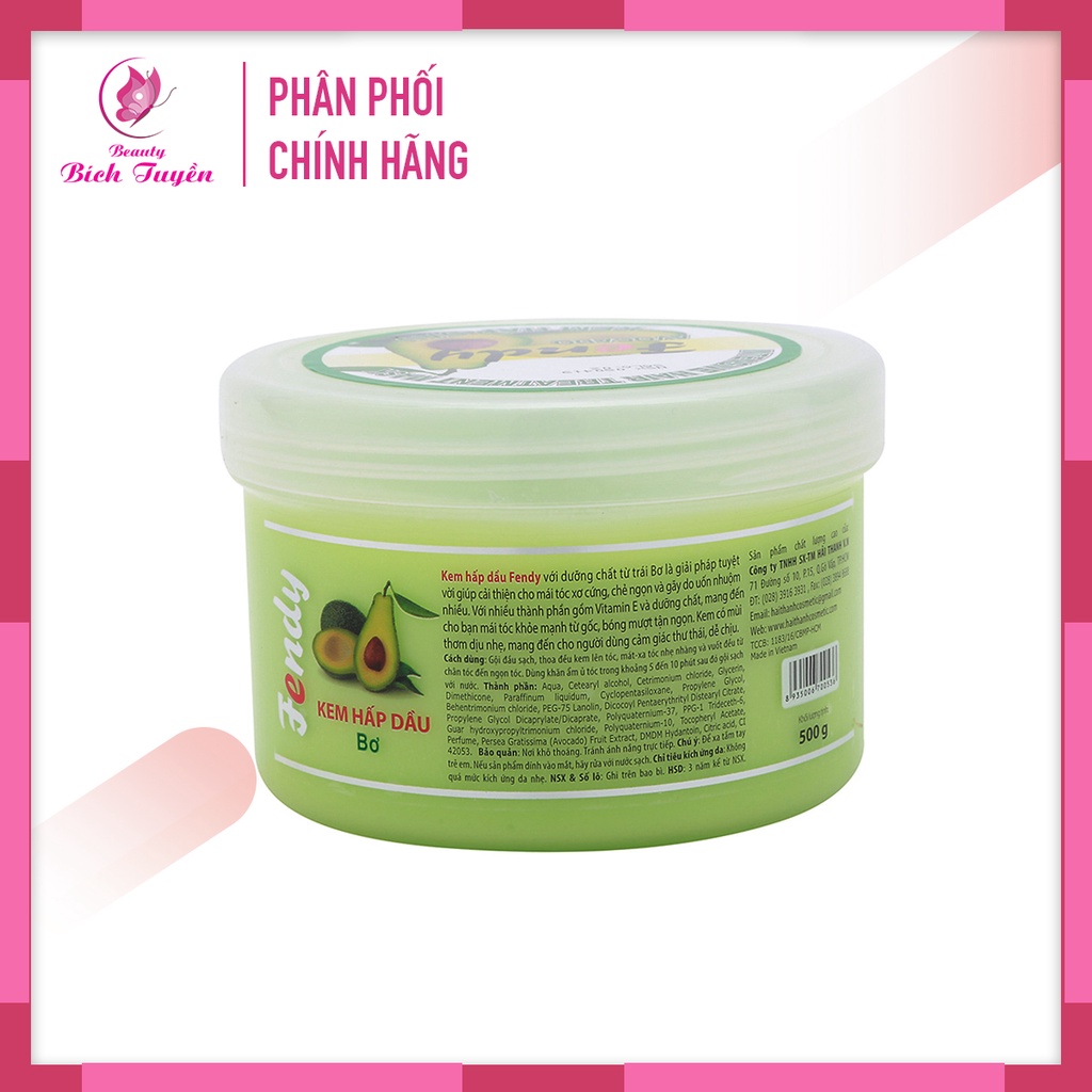 Kem Ủ Tóc Hấp Dầu FENDY Bơ 500g