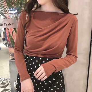 Áo thun cát mịn cổ thuyền