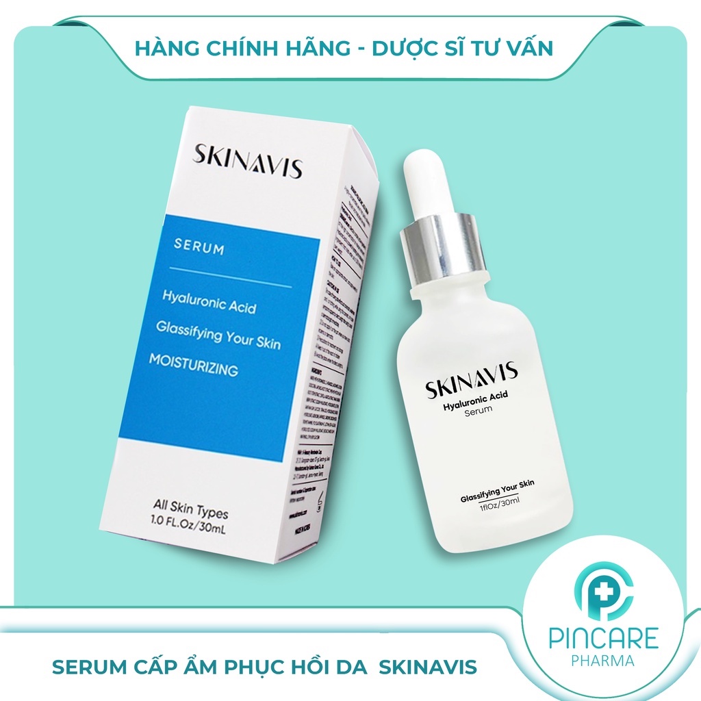 Serum cấp ẩm phục hồi da SKINAVIS Hyaluronic Acid &amp; Niacinamide + B5 30ml - Hàng chính hãng - Nhà thuốc PinCare