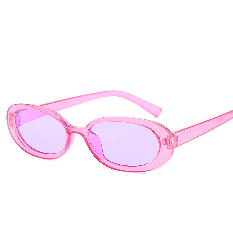 Kính Mát Gọng oval oval Chống Tia UV400 Nhiều Màu Thời Trang Unisex