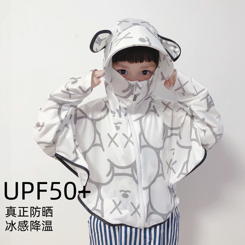 Áo Khoác Chống Nắng Chống Tia Cực Tím Kèm Khẩu Trang Thiết Kế Dễ Thương Thời Trang Mùa Hè Cho Bé