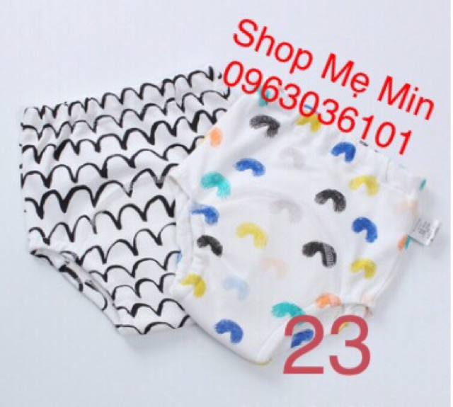  Combo 2 chiếc quần bỏ bỉm I Love 6 lớp hàng Nhật cho bé 6-17kg size 80,90,100,110