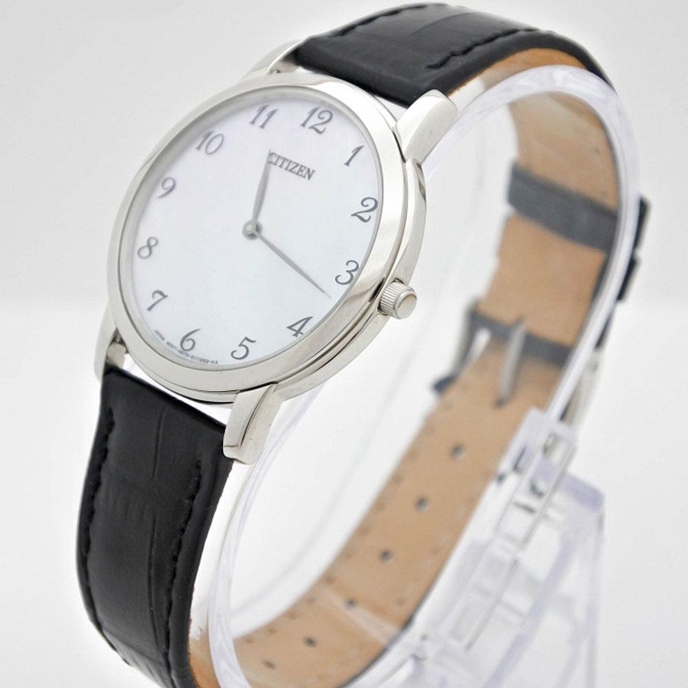 Đồng Hồ Nữ Citizen Siêu Mỏng Dây Da EG6005-03D - Mặt Xà Cừ (Sapphire)