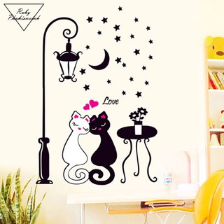 Decal Dán Tường Mèo Love- DC2
