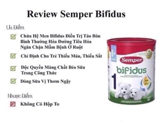 Sữa Semper bifidus 400gram số 2 của Nga
