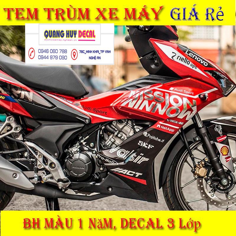 Tem Trùm Xe Winner X , Độ Team Xe Máy Rẻ Đẹp