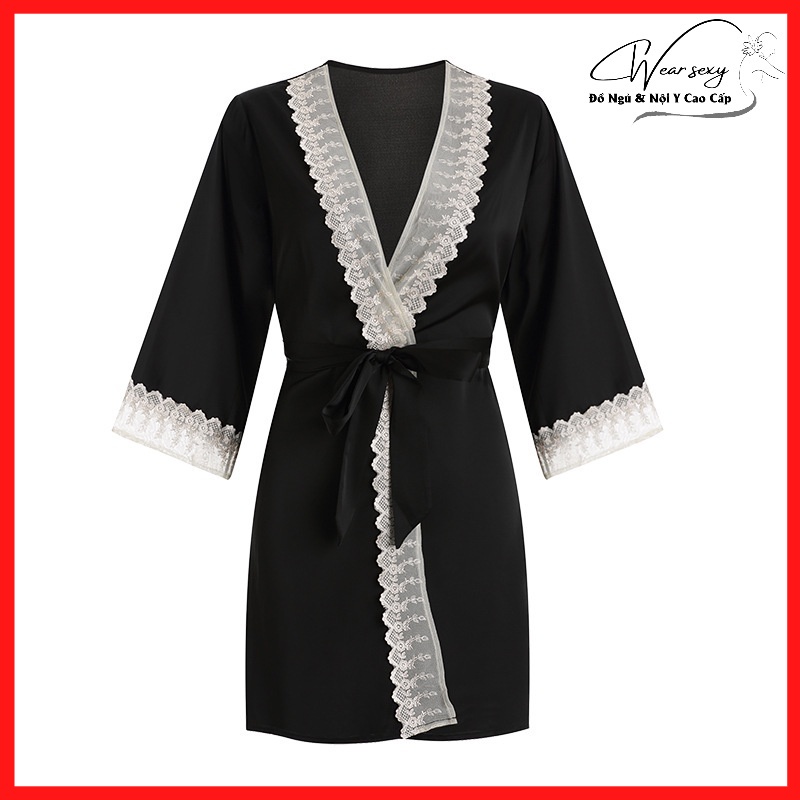 Váy Ngủ Hai Dây Sexy Gợi Cảm Quyến Rũ Kèm Áo Choàng MS1487 [CWEAR.SEXY_ĐỒ NGỦ &amp; NỘI Y CAO CẤP]