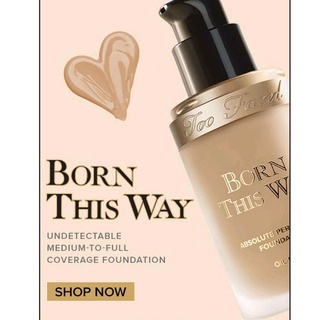 Gói Mẫu Thử Kem Nền Siêu Che Phủ Kiềm Dầu Thoáng Nhẹ Too faced Born this way Sample 1ml