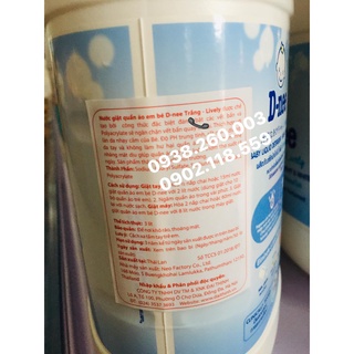 NƯỚC GIẶT XẢ CHO BÉ DNEE 3L (2 TRONG 1)