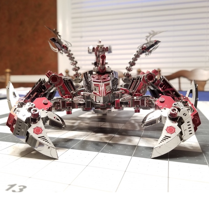 Mô Hình Kim Loại Lắp Ráp 3D Microworld Bò Cạp Bóng Đêm Red Devil Scorpion
