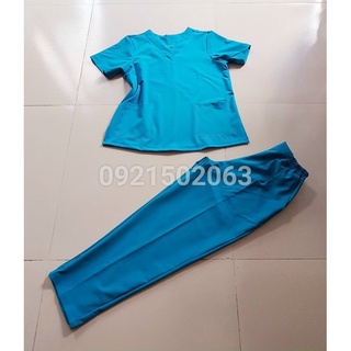 Đồng phục scrubs, spa màu xanh giá rẻ