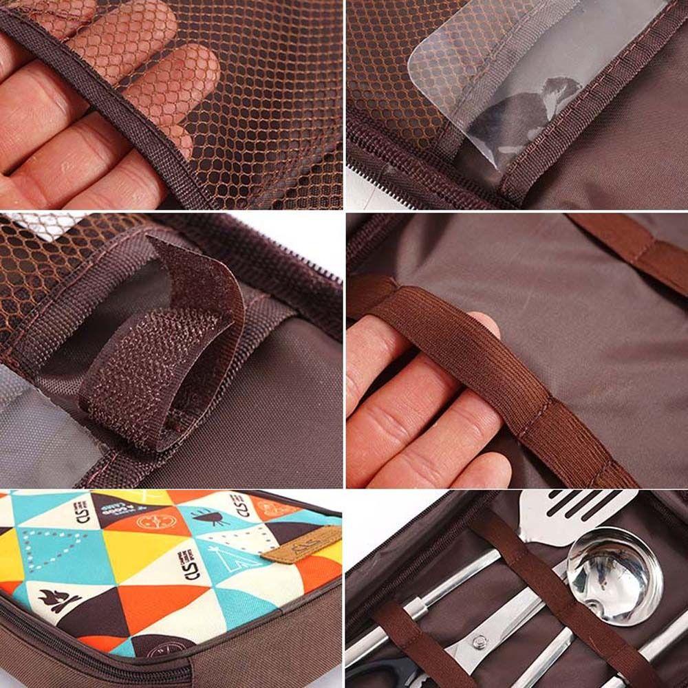 Bộ Dụng Cụ Ăn Uống Phong Cách NORMAN Độc Đáo ​Túi Đựng Dụng Cụ Ăn Uống Tiện Lợi Cho Dã Ngoại