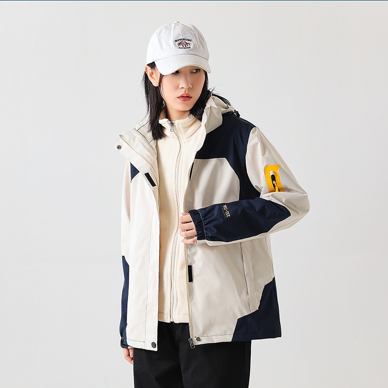 Áo Khoác Chống Gió Chống Thấm Nước Thời Trang Leo Núi Cho Cặp Đôi