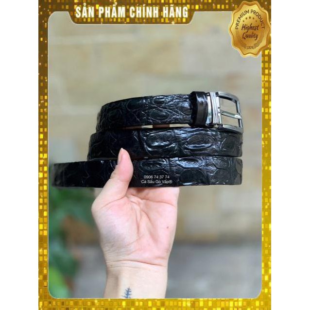 Thẻ BH 12 Tháng -  Thắt Lưng nữ Da Cá Sấu size25 Cá Sấu BinBon . Hàng Cao Cấp, xịn, Rẻ, Đẹp