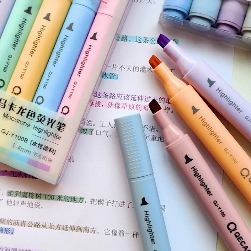Set 6 Bút Dạ Quang Vẽ Tranh Màu Nước