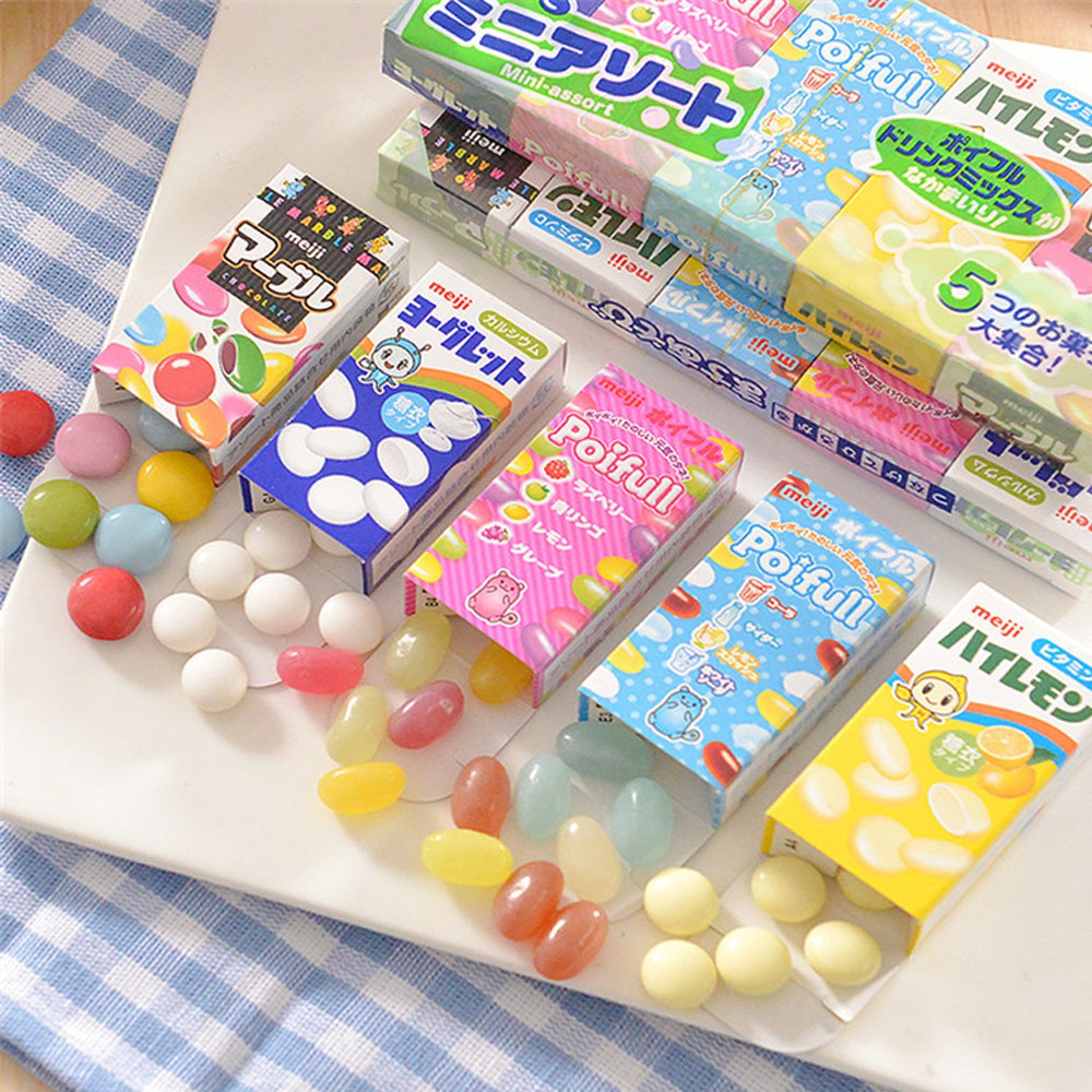 [Hàng Nhật chính hãng- Mẫu mới] Kẹo sữa chua khô MEIJI set 5 vị tổng hợp cho bé