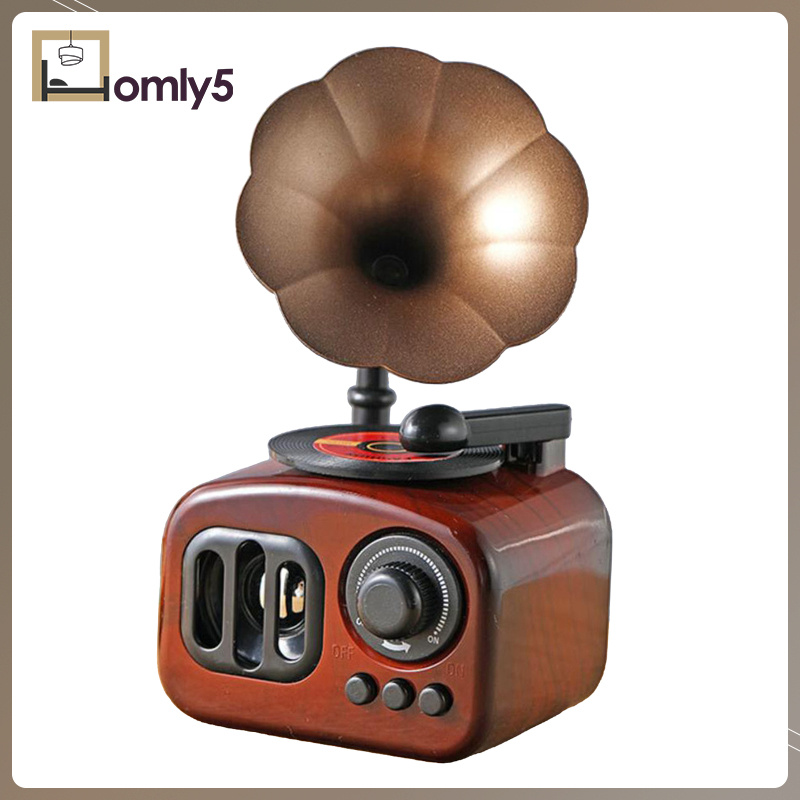 [Home Store]Classical Retro Gramophone Art Music Box Home Desktop Decoration Crafts