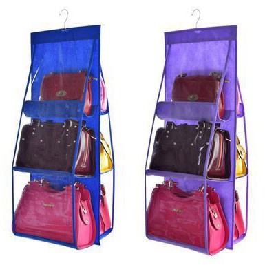 Túi Treo Giỏ Xách 6 Ô Chống Bụi Tiện Lợi