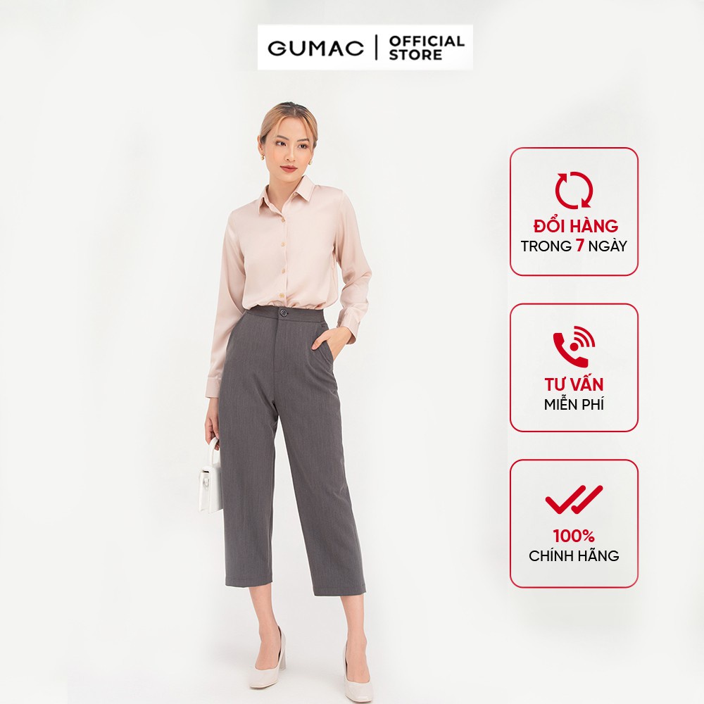 Áo sơ mi nữ GUMAC cơ bản AB708 - HÀNG MỚI VỀ