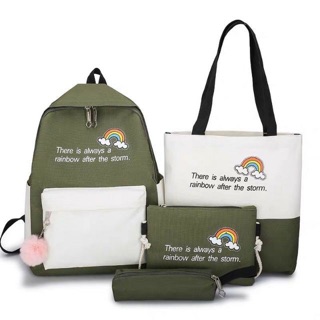 Balo Set 4 Món Thời Trang - Cầu Vòng