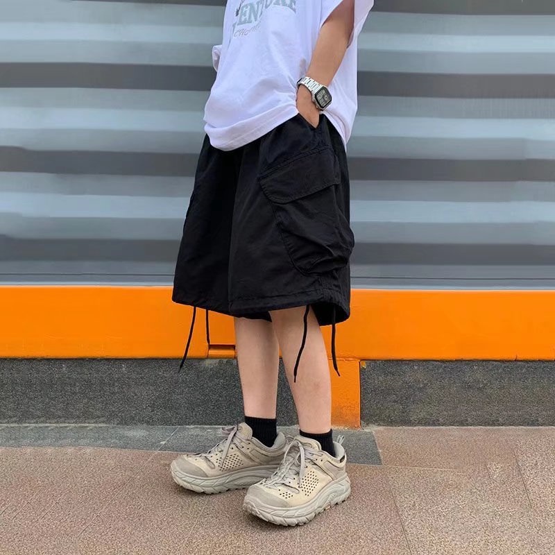 Quần Short Nam In Chữ Phong Cách Hip Hop Năng Động