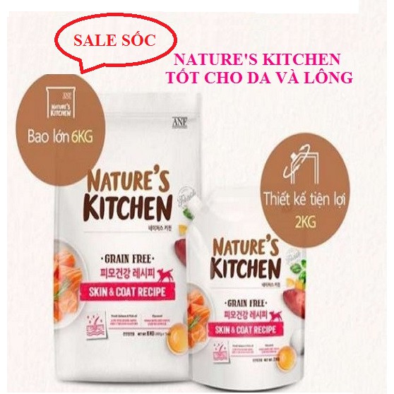 [SALE MÙA DỊCH] [6kg] ANF - Nature's Kitchen - Hạt thức ăn cho chó mọi lứa tuổi chức năng tốt cho da và lông