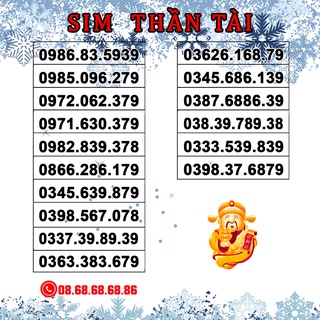 Sim Số Đẹp VIETTEL – Sim Thần Tài, Ông Địa Phong Thủy – Gói V120N – Hỗ Trợ Đăng Ký Chính Chủ